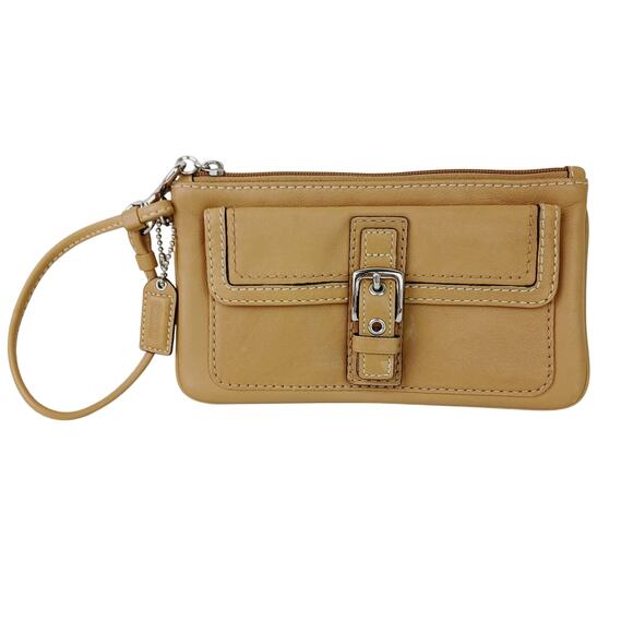 Coach VTG Soho Leather Wristlet Wallet Clutch Camel/Butterscotch - Picture 2 of 8